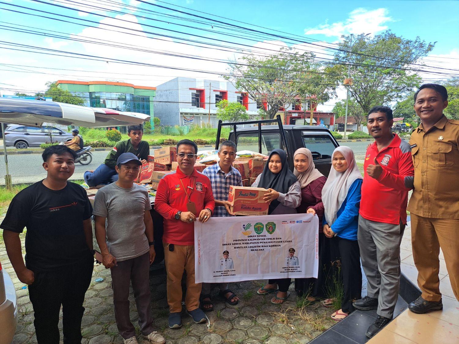 Dinas Sosial Salurkan Logistik kepada Empat LKSA di Kecamatan Penajam