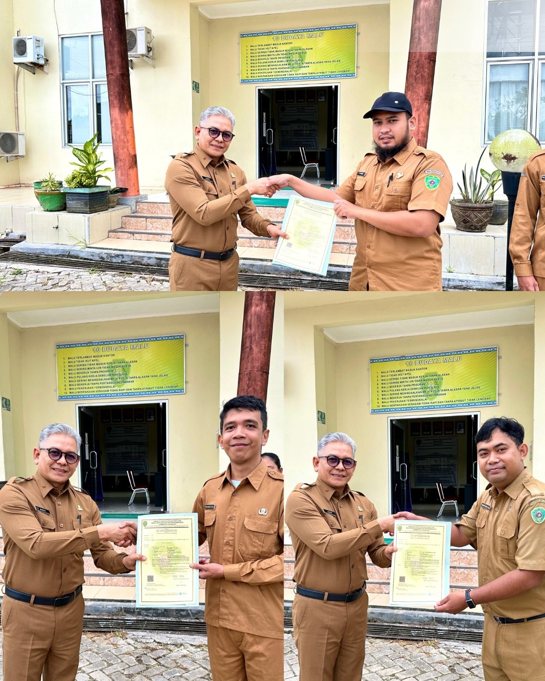 Tiga ASN Dinas Sosial PPU Terima Kenaikan Pangkat